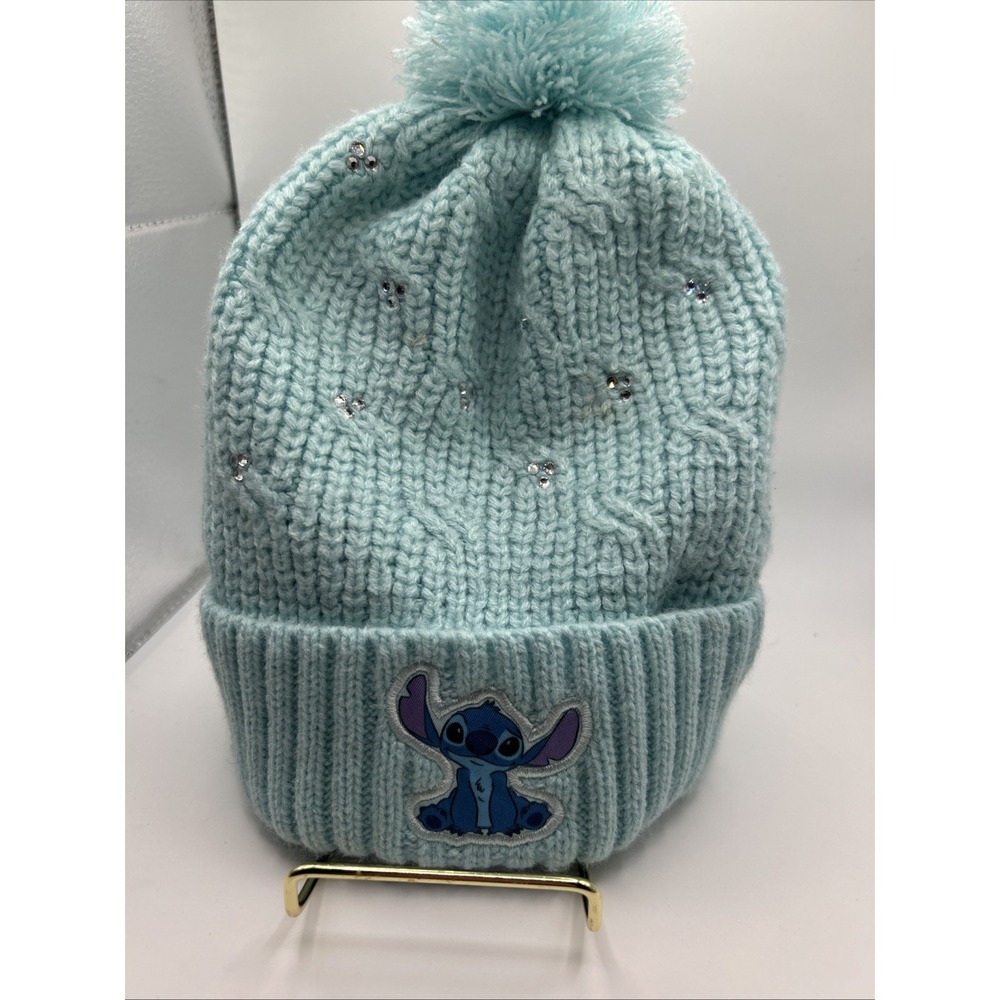 Disney Lilo & Stitch Beanie Hat Girls Blue‎